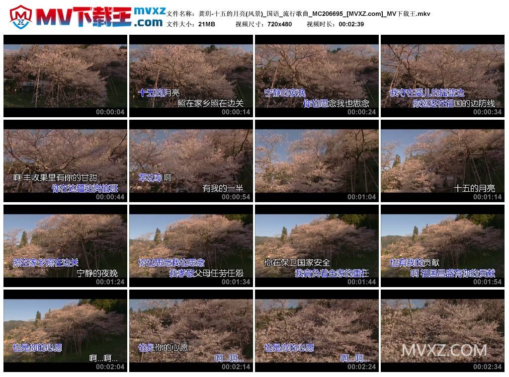 龚玥-十五的月亮(风景)_国语_流行歌曲_MC206695